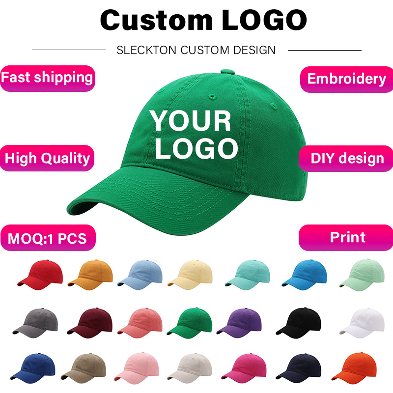 Embroidery Design Logo - SLECKTON Berretto da baseball personalizzato Lettera