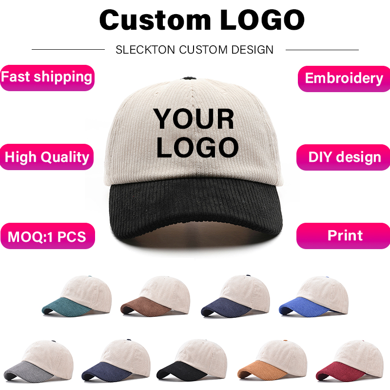 Embroidery Design Logo - SLECKTON Logo Berretto da baseball personalizzato