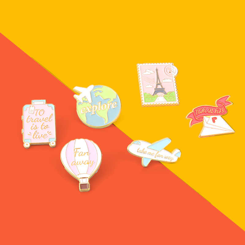 Cartoon plane Earth mongolfier - Embroidery Bali recensione e prezzo
