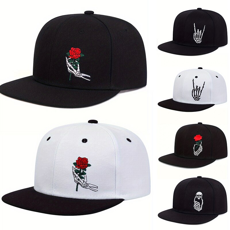 Cappelli hip-hop con ricamo ro - Embroidery Rose recensione e prezzo