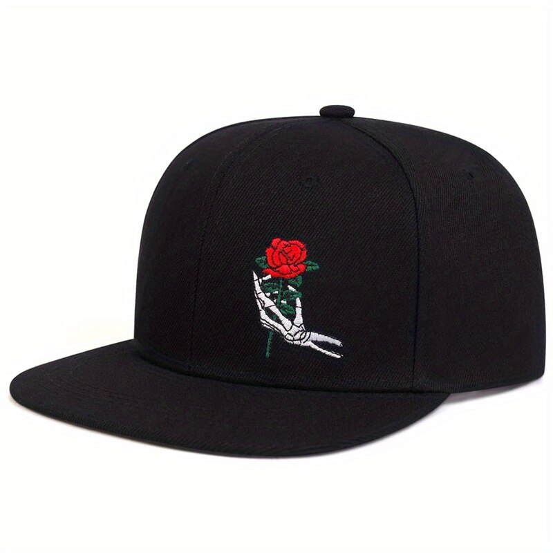 Cappelli hip-hop con ricamo ro - Embroidery Rose recensione e prezzo