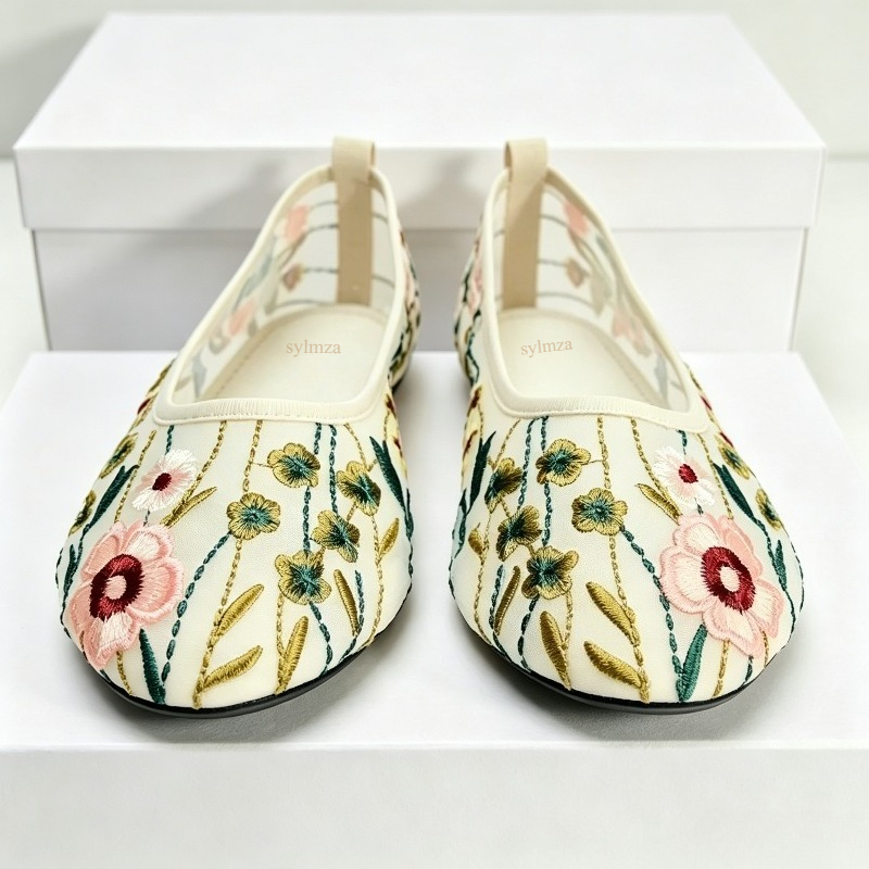Ballerine in rete con punta to - Embroidery Meaning recensione e prezzo