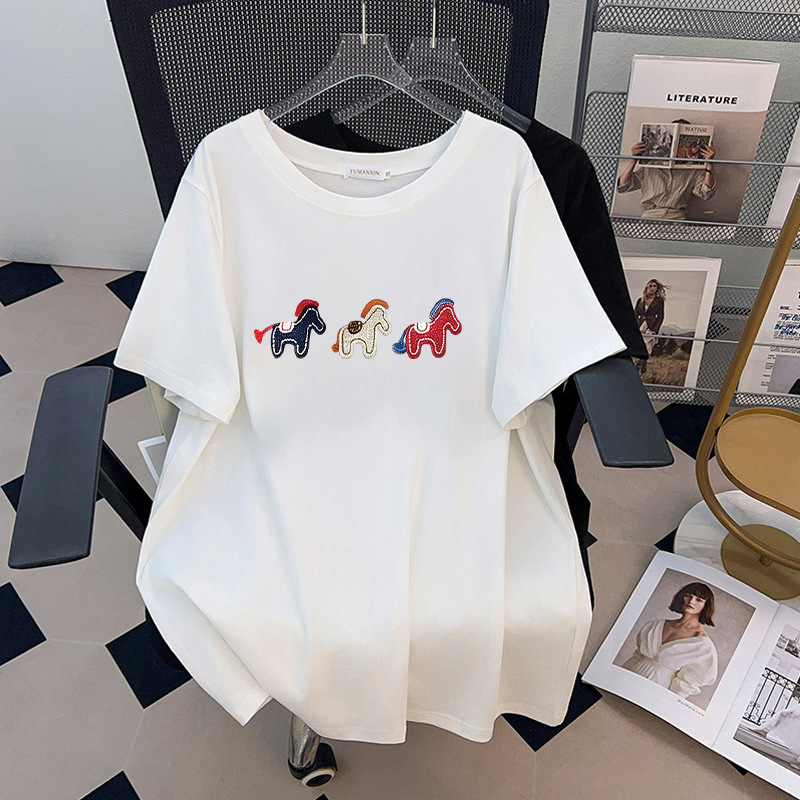 T-shirt Ricamata con Pony da D - Embroidery Cotton Shirt recensione e prezzo