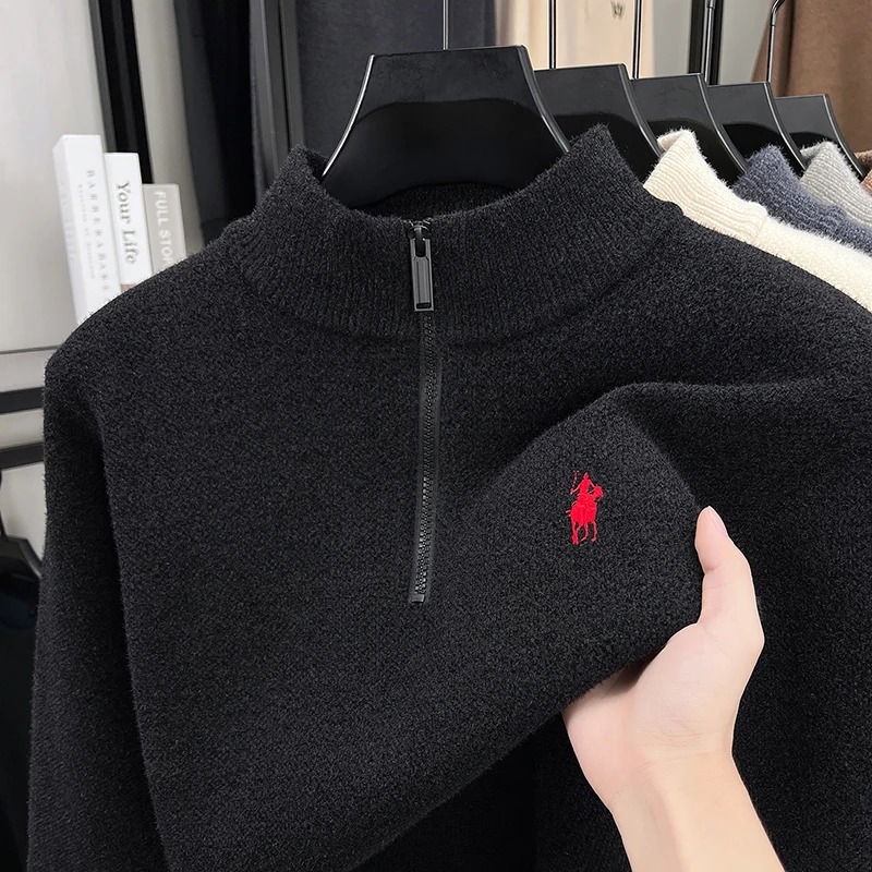 Maglione di Alta Gamma con Col - Embroidery Design Logo recensione e prezzo