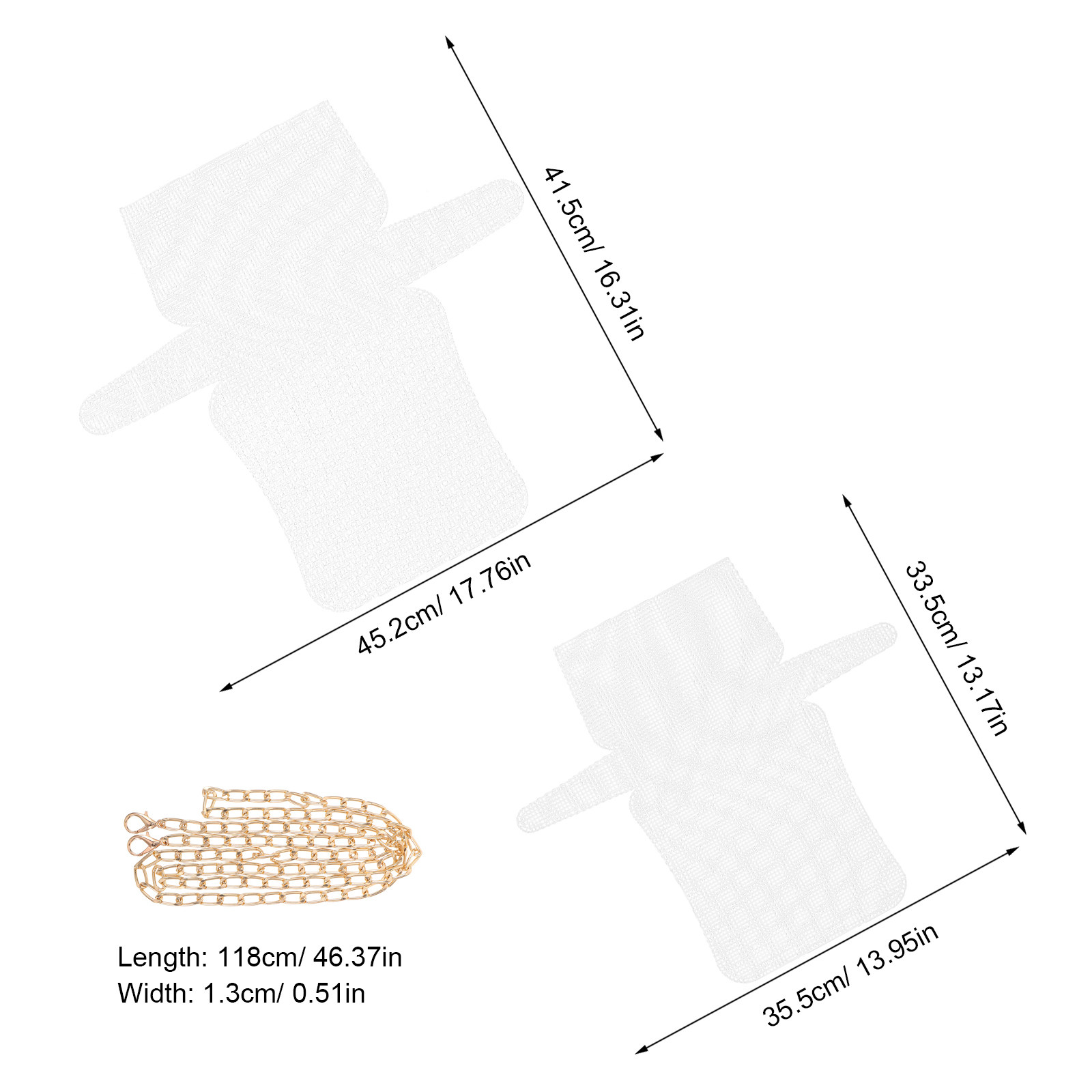 2 set di fogli in tela a rete  - Embroidery Bag recensione e prezzo