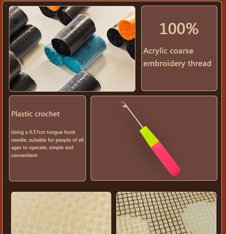 Kit per tappeto con gancio a u - Embroidery Rose recensione e prezzo