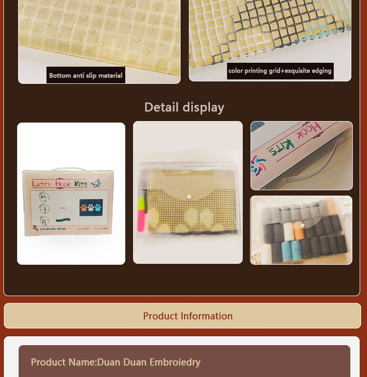 Kit per tappeto con gancio a u - Embroidery Rose recensione e prezzo